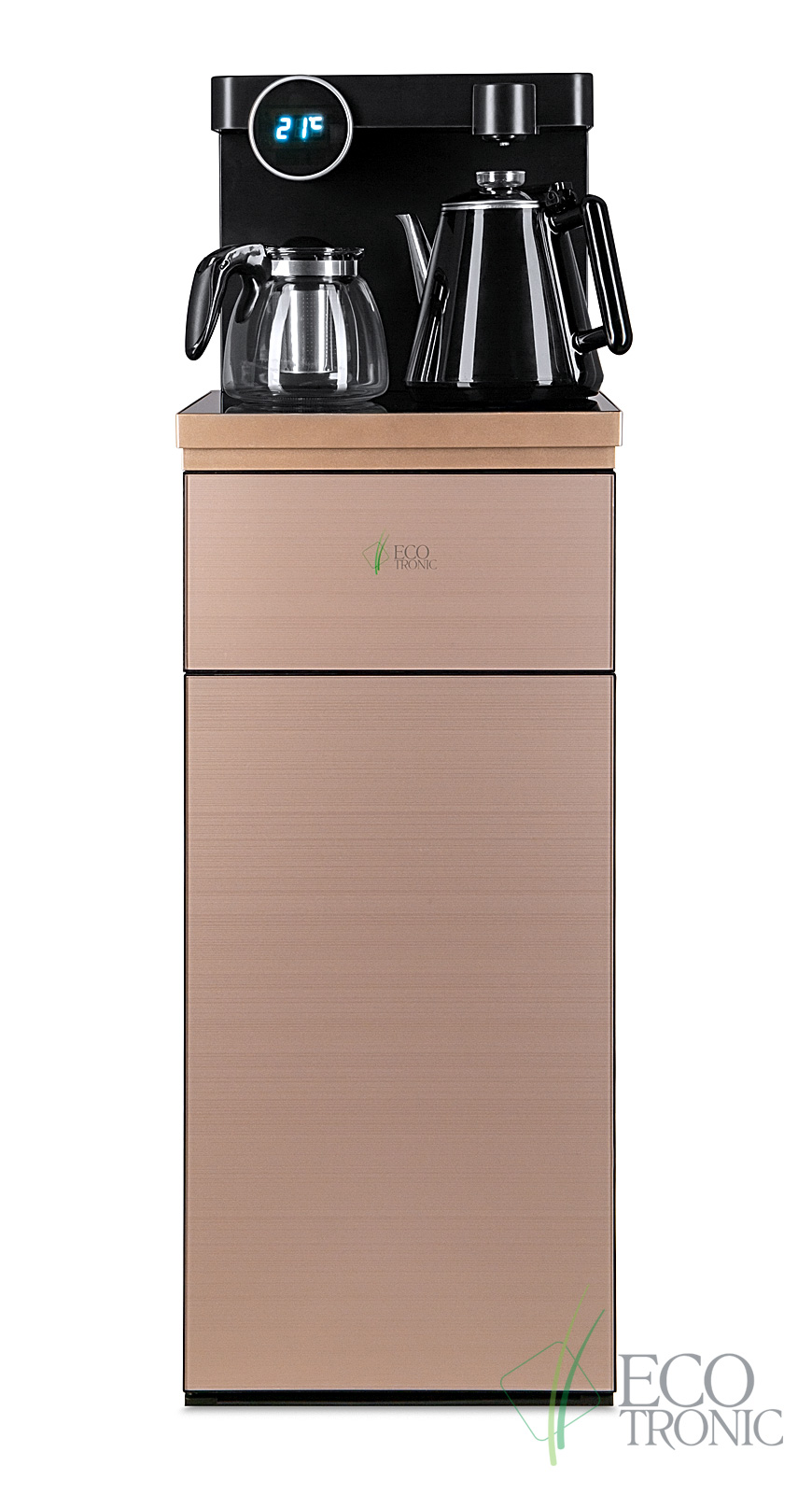 Кулер с чайным столиком Тиабар Ecotronic TB12-LNR gold 